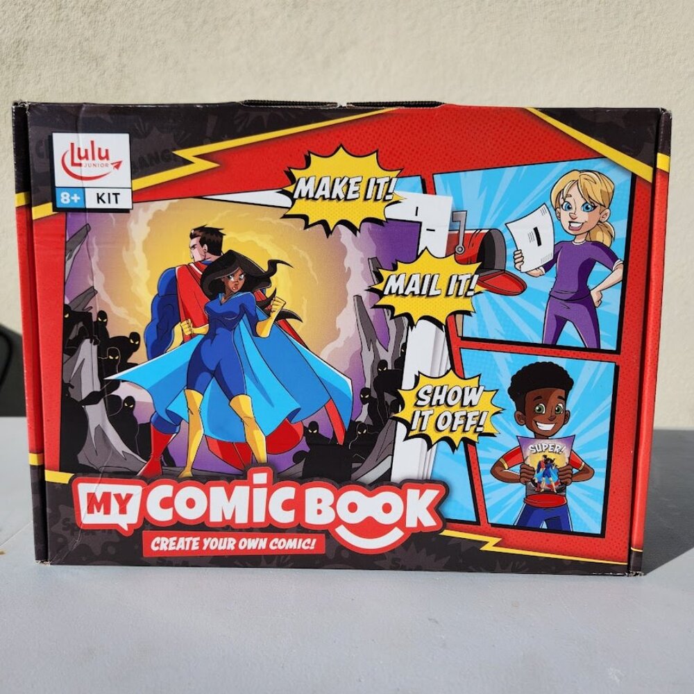 New Lulu Jr. My Comic Book making craft kit writing comicbook Published Create y